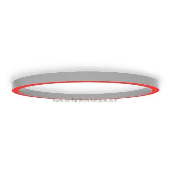 Customizable Large Curved Linear Light: Circular Oval Shape Ceiling LED Ring Light - 1200x800mm - Halo Effect Circle Ring Linear Lighting