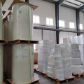 Thermal label material, white glossy sticker material