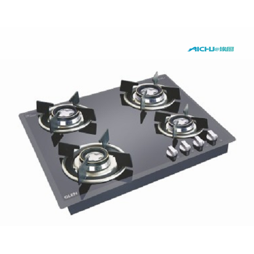 Glen Auto Ignition Glass Hob 4 Quemadores