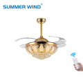 Modern retractable LED 42 inchfor home ceiling fan