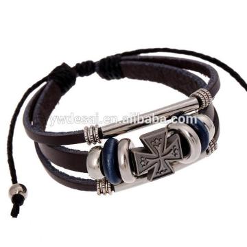 Rope Knot Handmade Braided Leather Bracelet