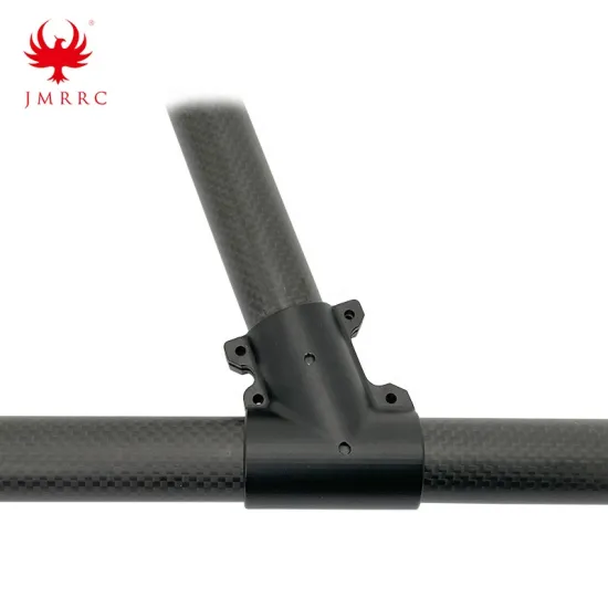 JMRRC 25mm Carbon Fiber Pipe Tee Joint OD25mm-25mm Lateral Tripod Connector Landing Gear Skid Holder Heavy Payload Land
