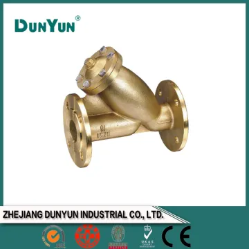 China manufactured brass flanged strainer