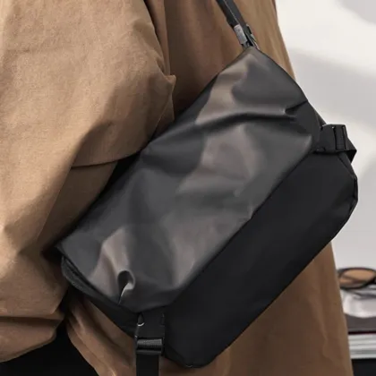 Versatile Business Shoulder Crossbody Bag - Men's Casual Trendy Waterproof Chest Shoulder Bag