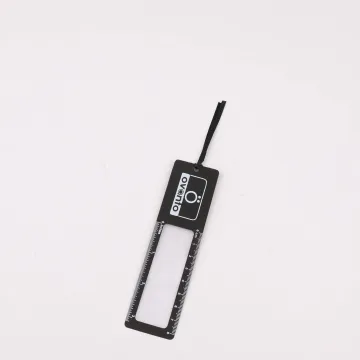 Custom PVC Promotional Bookmark with Magnifying Glass and Ruler