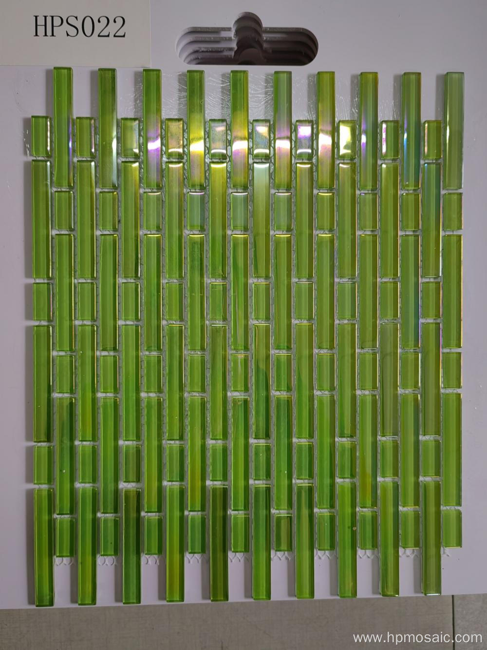 Green pearly mosaic wall tiles