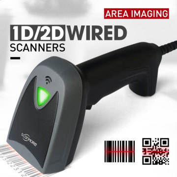 Handheld wired 1D 2D Barcode qr code scanner