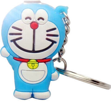 Wholesale cute cartoon PVC keychain with nail clippers, wholesale