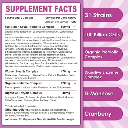 Female probiotics women's health capsule