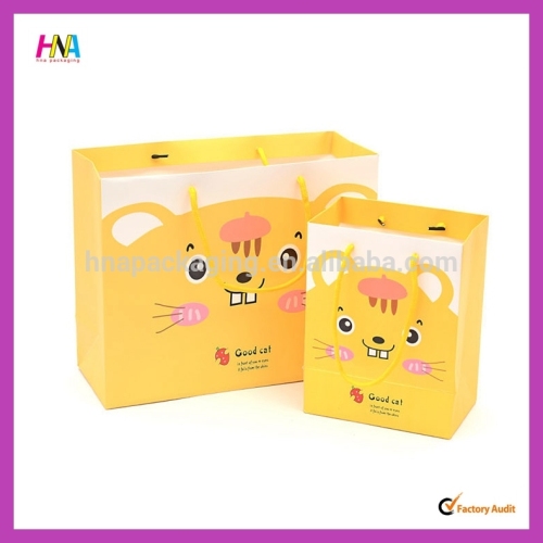 China supplier fancy printed paper gift bag for children