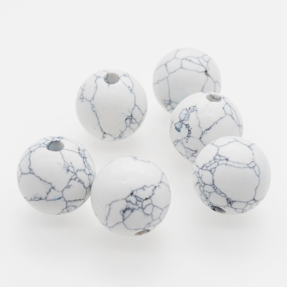 Howlite Balls de 10 mm curación esferas de cristal Energía decoración del hogar y metafísica