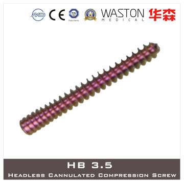 Hb3.5 Titanium Headless Cannulated Compression Screws