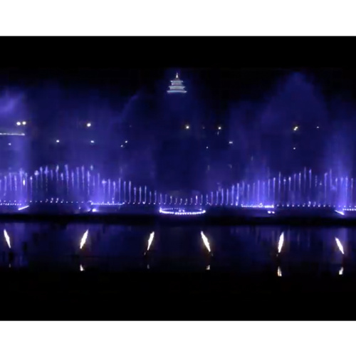 Outdoor Water Fountain With Fire