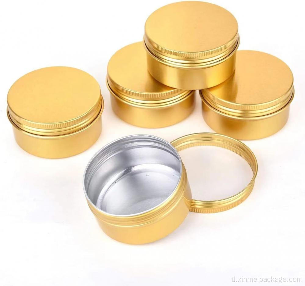 150ml 5oz round aluminyo lata para sa kosmetiko