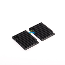 Black heatsink fins radiator