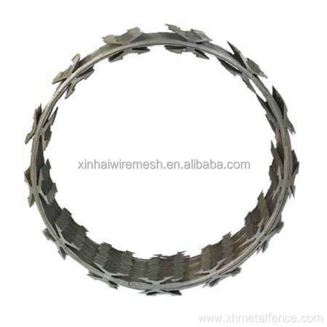 BTO-22 Galvanized Stainless Steel Concertina Razor Wire