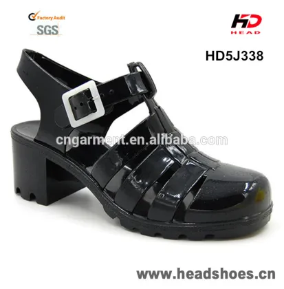High Heel jelly sandals low price jelly sandals for lady