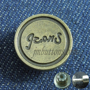 custom brand name buttons, flat logo metal buttons
