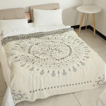 Big Size Vintage Gauze Woven Jacquard Cotton Blanket Quilt