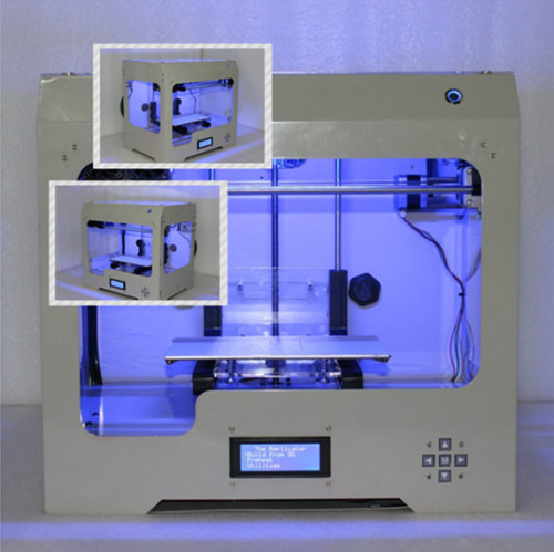Full Metal Frame 3D Printer Machine LED Inside