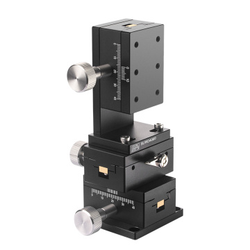 Hliníková slitina Ruční stolek s rybinovou drážkou osy XYZ 60 mm