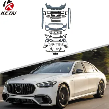 S63 Style Car Parts Kit for BENZ W223 (2021-2023) - Front Bumper, Rear Diffuser, Grille Body Kit