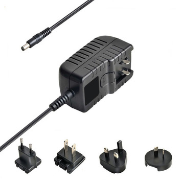 Interchangeable 12w 12v 1a Ac Dc Power Supply