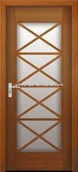 toilet wooden glass door,art glass wooden door