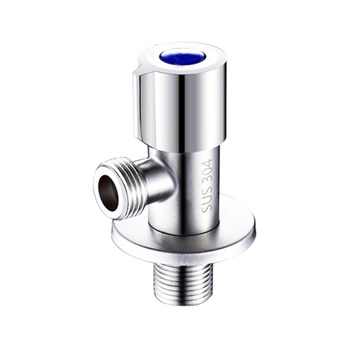 Polished Stainless steel bathroom angle valve ninety degree