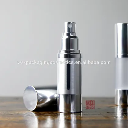 Airless 50 ml Plastic Bottle with Aluminum Cap