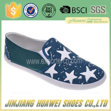 2016 Fashion Men canvas shoes with star pattern