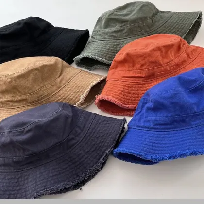 Cool Flat Unisex Wide Summer custom bucket hats