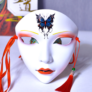 Máscara tradicional chinesa de resina borboleta Phoenix