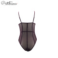 Women sexy body tanga transparent mesh bodysuit