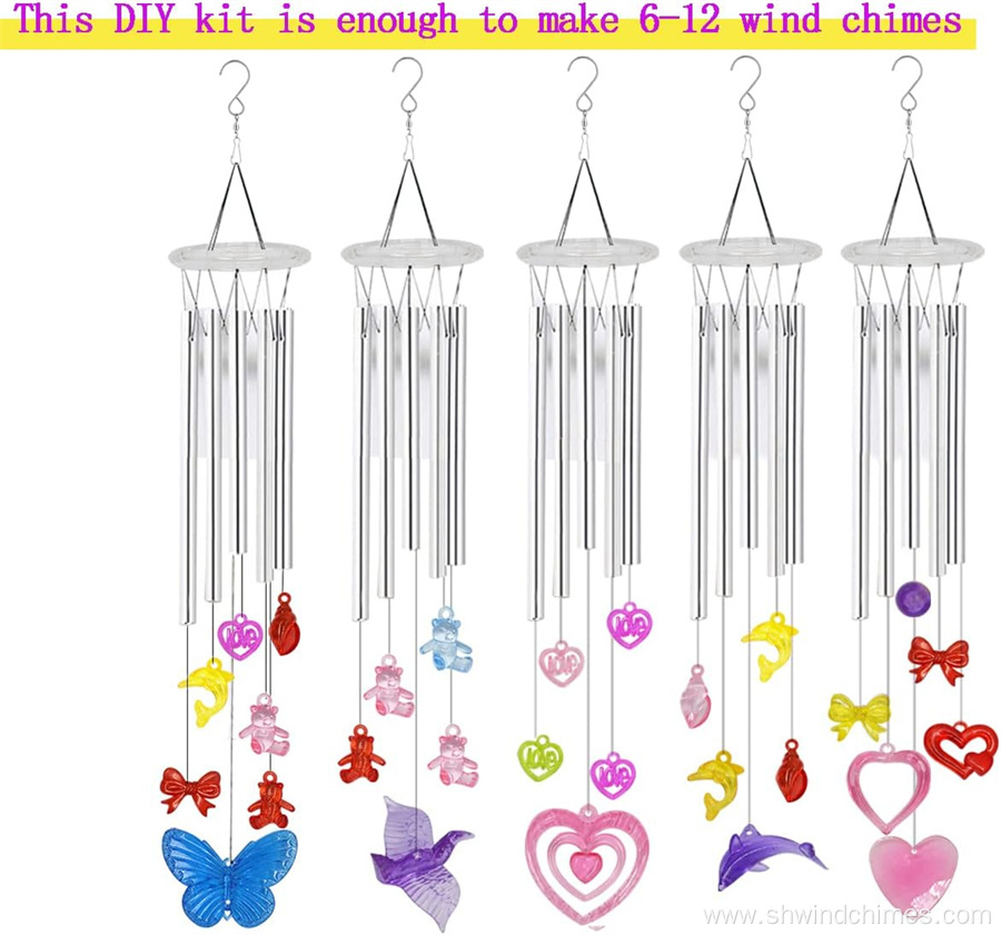 Acrylic Wind Chime Pendant for Adults and Kids Art