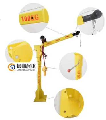 Small Electric Floor Crane - 3000lbs/6000lbs Car Lift Crane