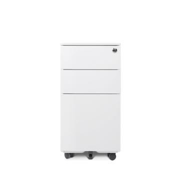 Metal Filing Cabinet with 3 Small Drawers