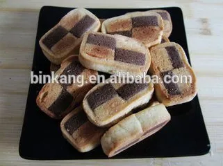 Small double color fortune cookie biscuit making machine