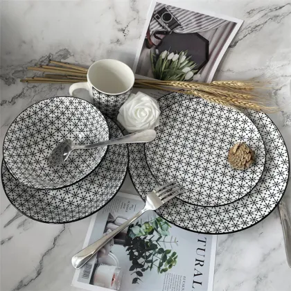 home hotel tableware set ceramic porcelain