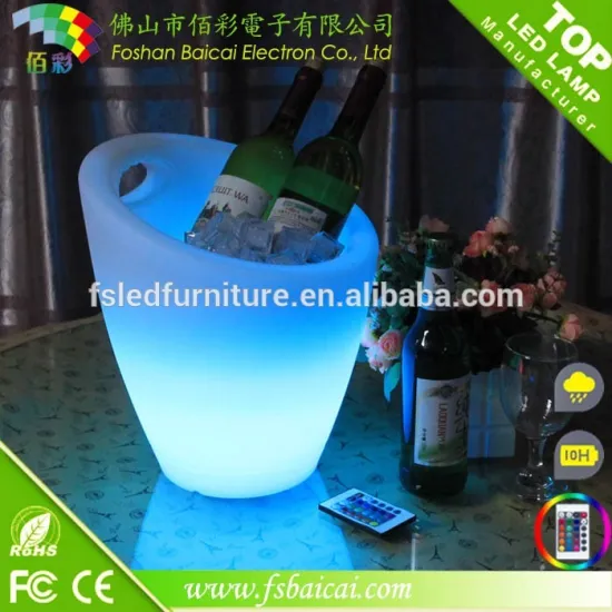 Porfessional made LED glowing ice bucket/led beer bucket for bar,nightclub