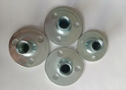 Zinc plated  tee nut for cliff climbing
