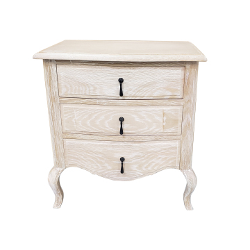 High-Quality Handcrafted White Oak Wooden Cube End Table for Bedroom