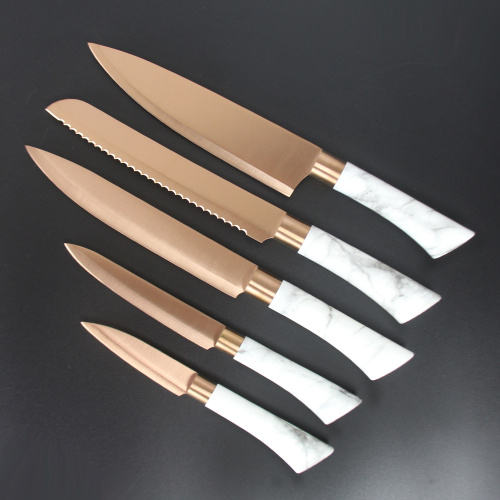 Nordic style  non stick kitchen knife set