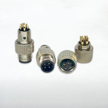 M8 wasserdichte 4p männliche und weibliche d-Code-Abtastversion