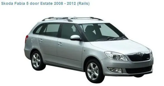 Skoda Fabia Roof Luggage Rack Cross Bar Whispbar