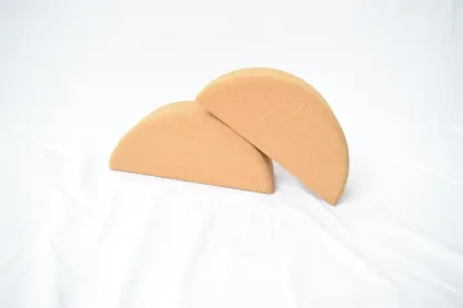 Semicircle Cork Yoga Blocks Body Building