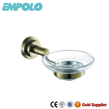 Round Stainless Steel Soap Dish Holder Brass Soap Dispenser 726 06