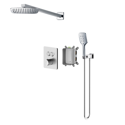 3 Piece Hand Held Matte Black Shower Set