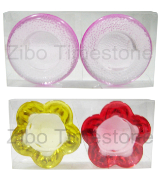 Colored Glass Candle Holder (TM131)