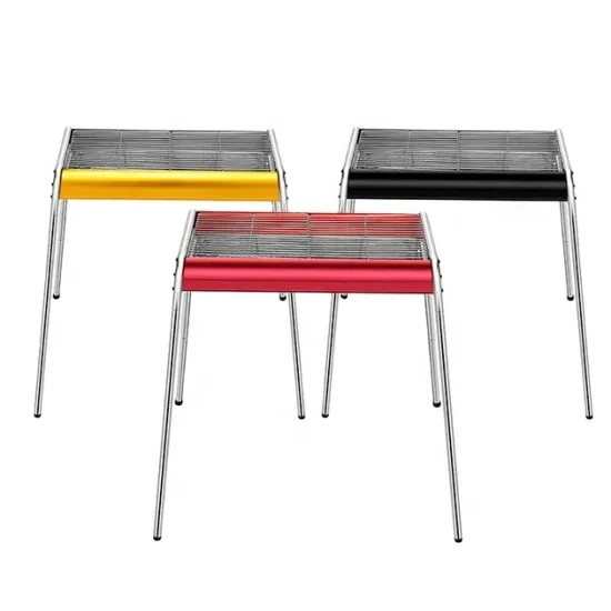 Portable Foldable Charcoal Grill for Camping and Picnics